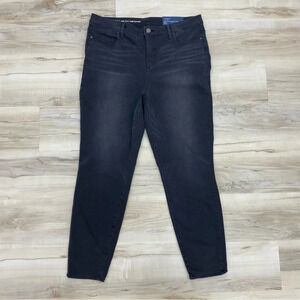 Talbots NWT black wash Gray high rise jegging ankle flawless pants Sz 16 W